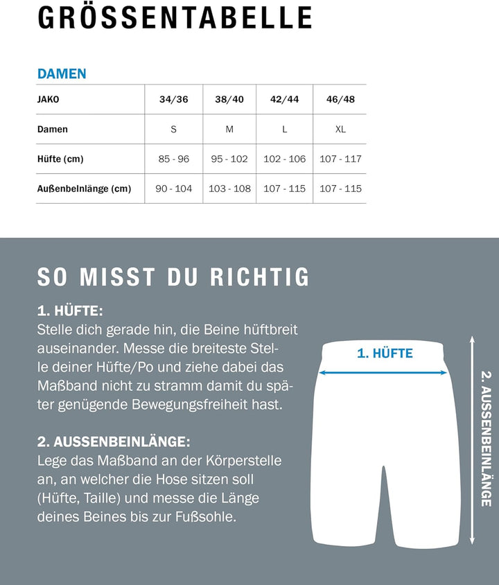 JAKO Sport Shorts Herren Competition 2.0 I Praktische Sporthose Herren kurz mit Elastischem Bund I M