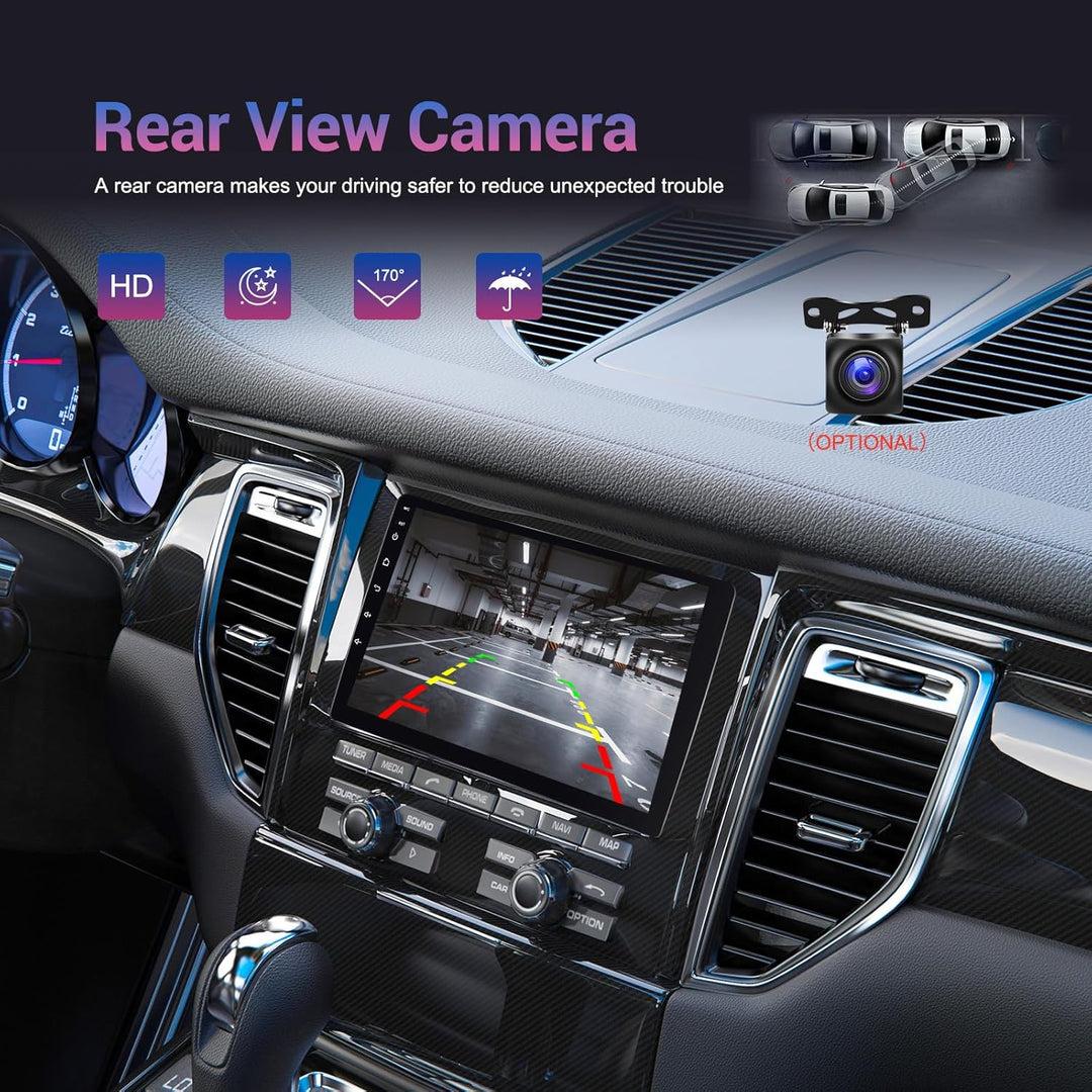 CAMECHO 4G+64G Android 15 Autoradio für VW Golf 5 Polo Skoda mit Navi Carplay Android Auto,9 Zoll Do