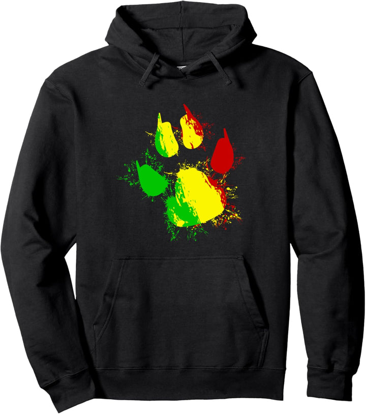 Reggae Musik Löwentatze Geschenk - Rasta Rastafari Löwe Pullover Hoodie
