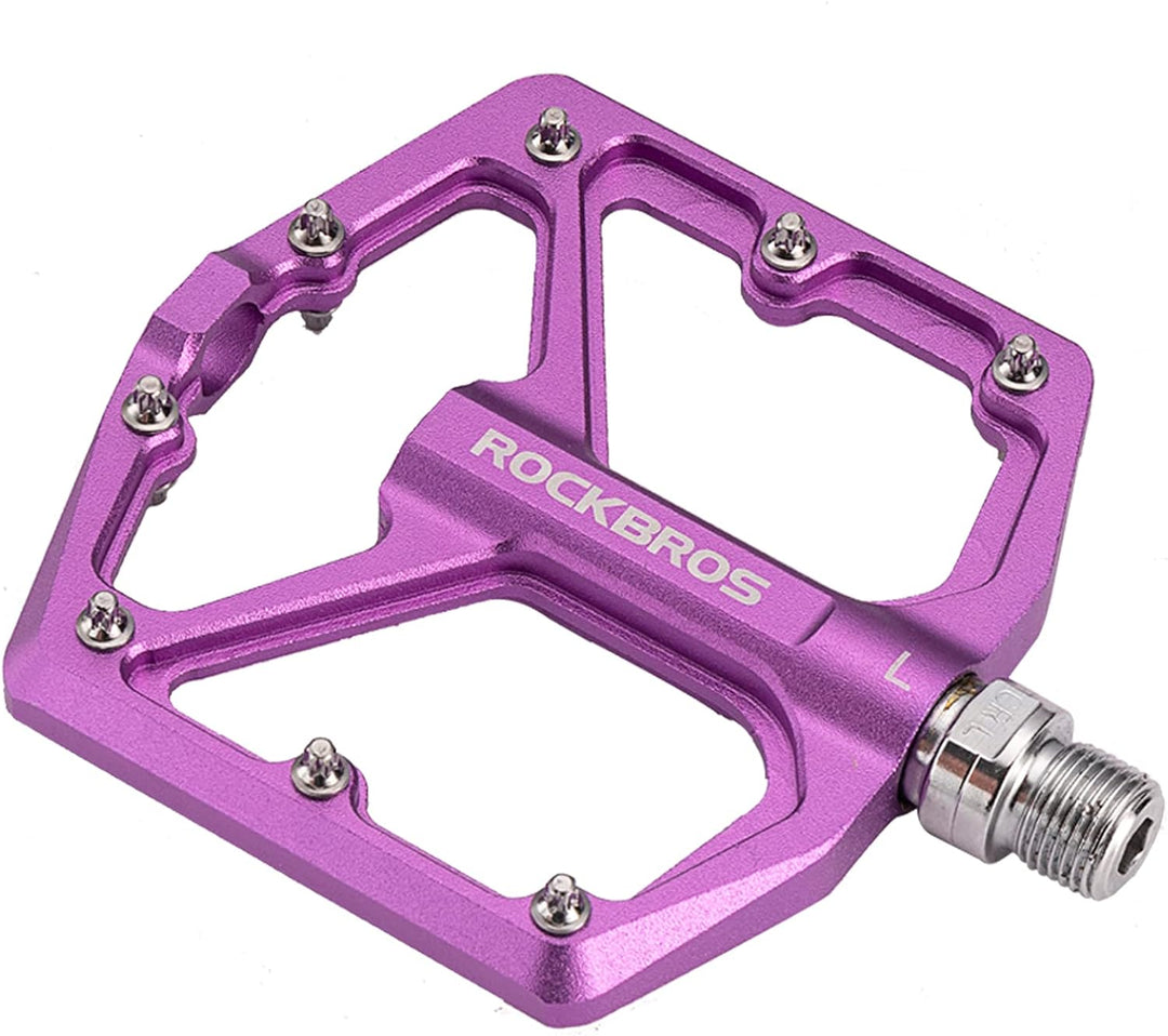 ROCKBROS Fahrradpedale Rennrad Pedale Aluminium Platform Pedale Ultraleicht Antirutsch Fahrrad Pedal