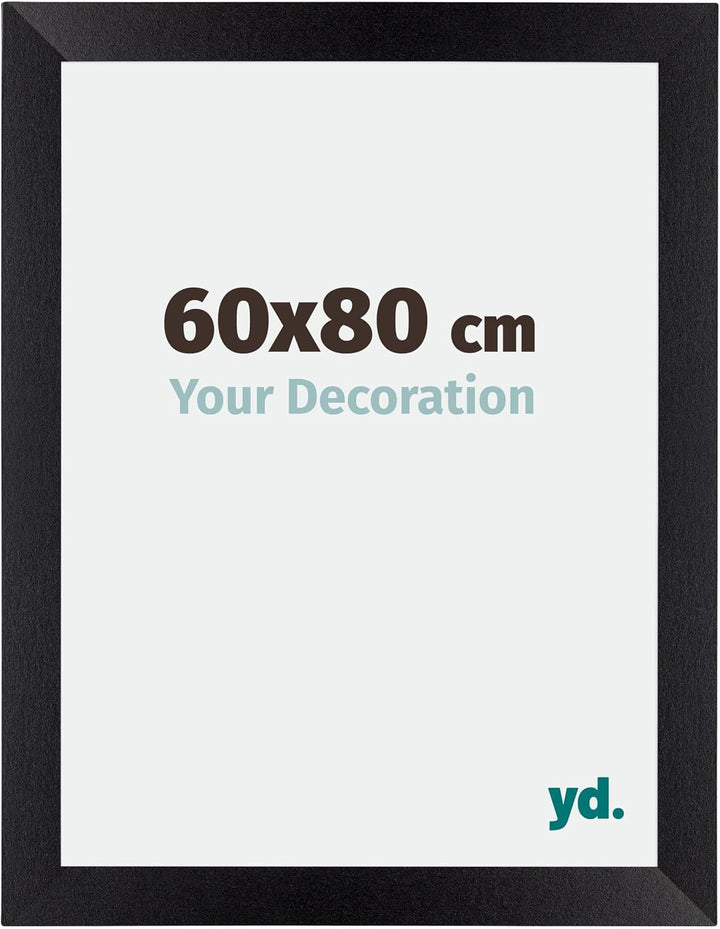 yd. Your Decoration - Bilderrahmen 60x80 cm - Bilderrahmen aus MDF mit Acrylglas - Antireflex - Ausg