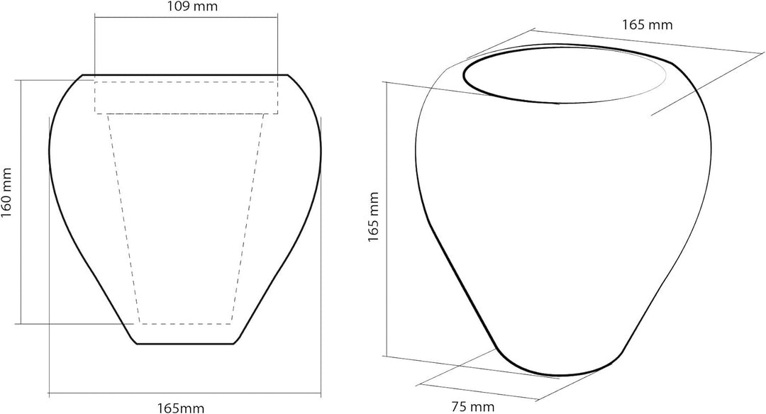 CONCRETTE Blumentopf Blumenkübel Zement-Pflanzkübel Übertopf aus Beton Cone Ø 10 cm | 17 Farben 16x1