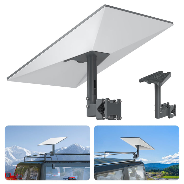 XLTTYWL Starlink Gen 3 Wohnmobil-Leiterhalterung, 360° Verstellbares Aluminiumlegierung Starlink V3