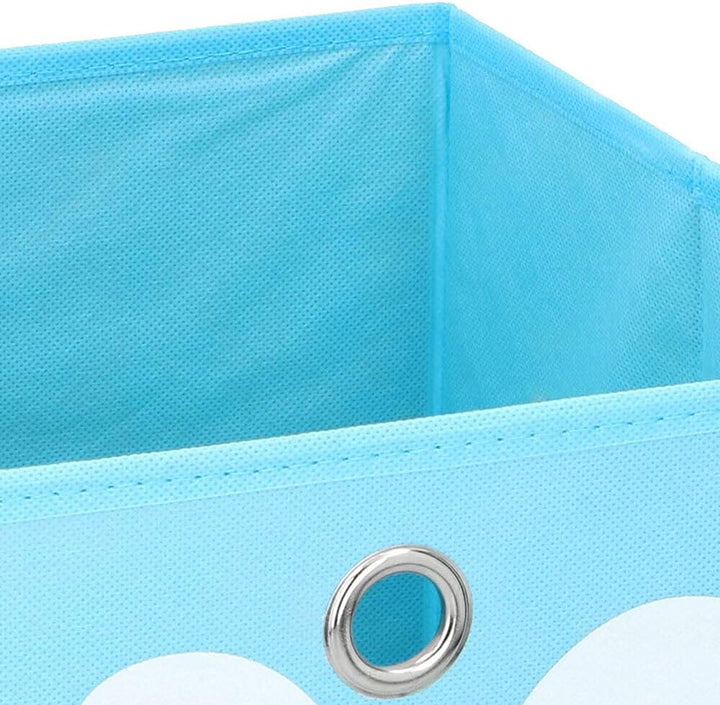 3er Set Aufbewahrungsbox ca. 28x28x28 cm - Blau Hase Kinder Spielzeugkiste Kinderzimmer Faltbox Kist