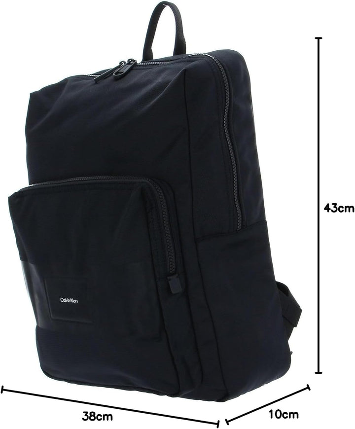 Calvin Klein Herren Rucksack Ck Must T Squared Campus Bp Handgepäck, Schwarz (Ck Black), Einheitsgrö