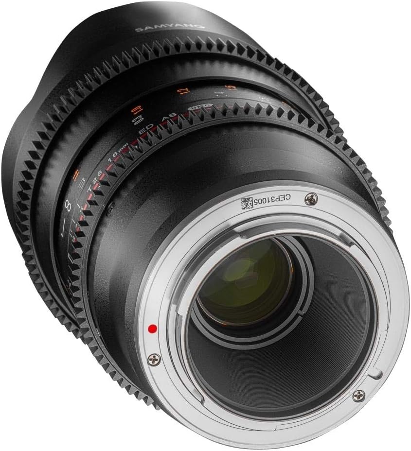 Samyang MF 16mm T2.6 Video DSLR Sony E - manuelles Video Objektiv mit 16mm Festbrennweite für Vollfo