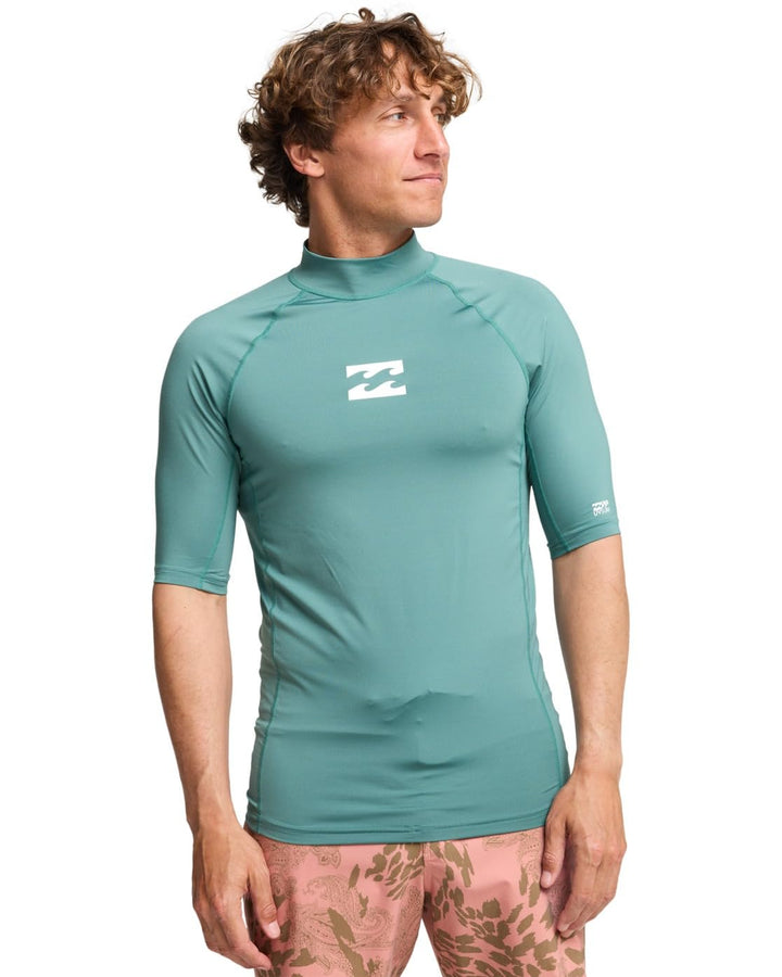 BILLABONG Herren Waves All Day Ss Rash-Guard-Shirt (1er Pack) XL Sea Green, XL Sea Green
