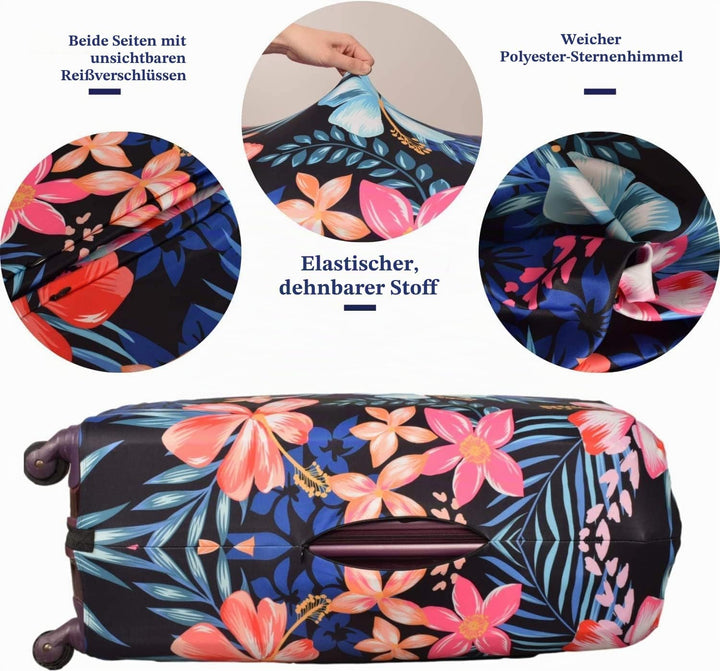 Gepäckabdeckung, waschechter Schutzkoffer-Cover - Reise-elastischer Spandex-Koffer-Protector Für Gep