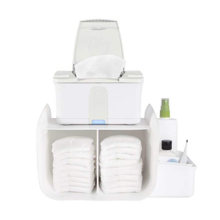 Ubbi Nappy Tabletop Organizer, Stores Baby Nappies, Wipes & Baby Accessories, Newborn Nursery Essent