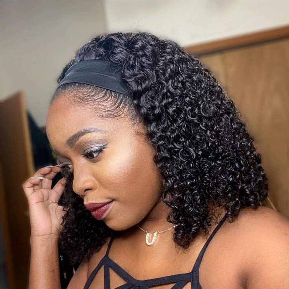 TNICE Headband Wig Deep Wave Human Hair Wigs Glueless None Lace Front Wigs For Black Women Brazilian