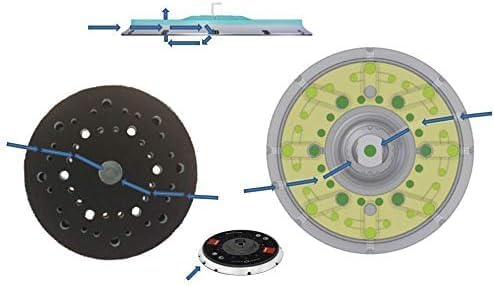 RUPES PLATORELLO MULTIHOLE 981.600 VELCRATO Durchmesser 150 SKORPIO und TA-BR-RA