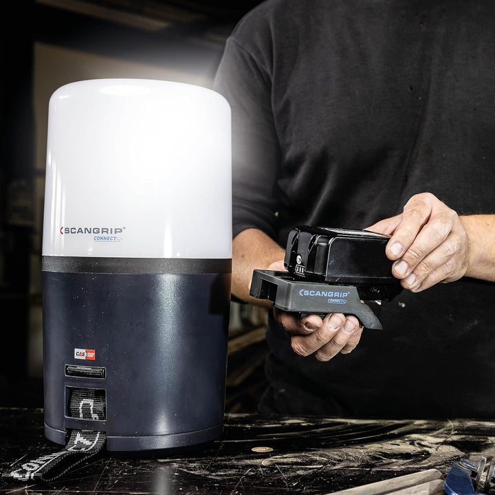 SCANGRIP | LED-Arbeitsleuchte AREA 6 CONNECT | ohne Akku | 3000-6000 lm