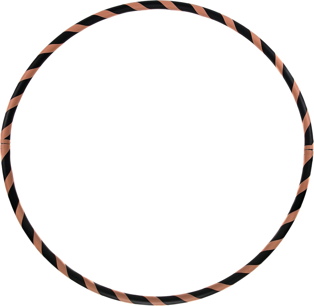 Faltbarer Anfänger Hula Hoop Reifen, Ø90/95/100/105cm Ø95cm Braun, Ø95cm Braun