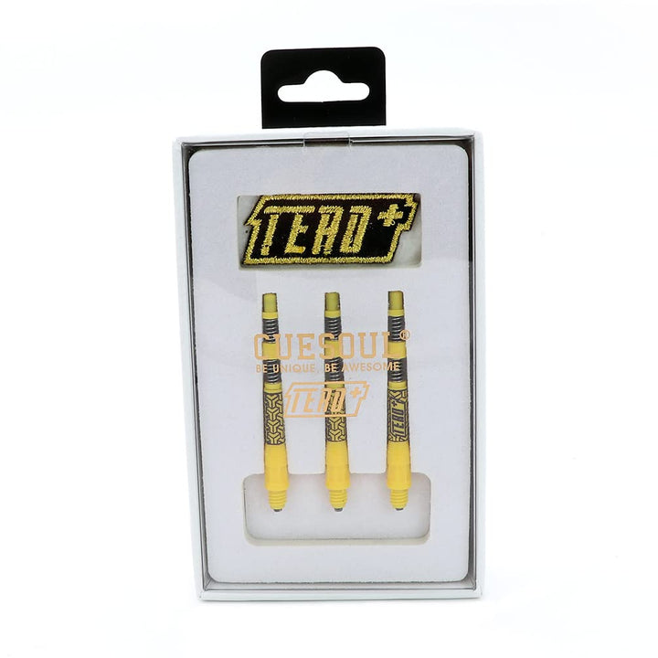CUESOUL TERO+ AK7P Dart Shafts, Neues Double Direction Teleskop und Rotating Dart Flights System gel