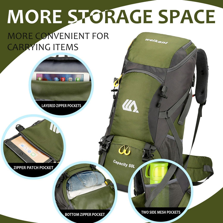 Favuit Wanderrucksack 30L, Herren Damen Trekkingrucksack Ultraleicht Faltbarer Reiserucksack Wandern