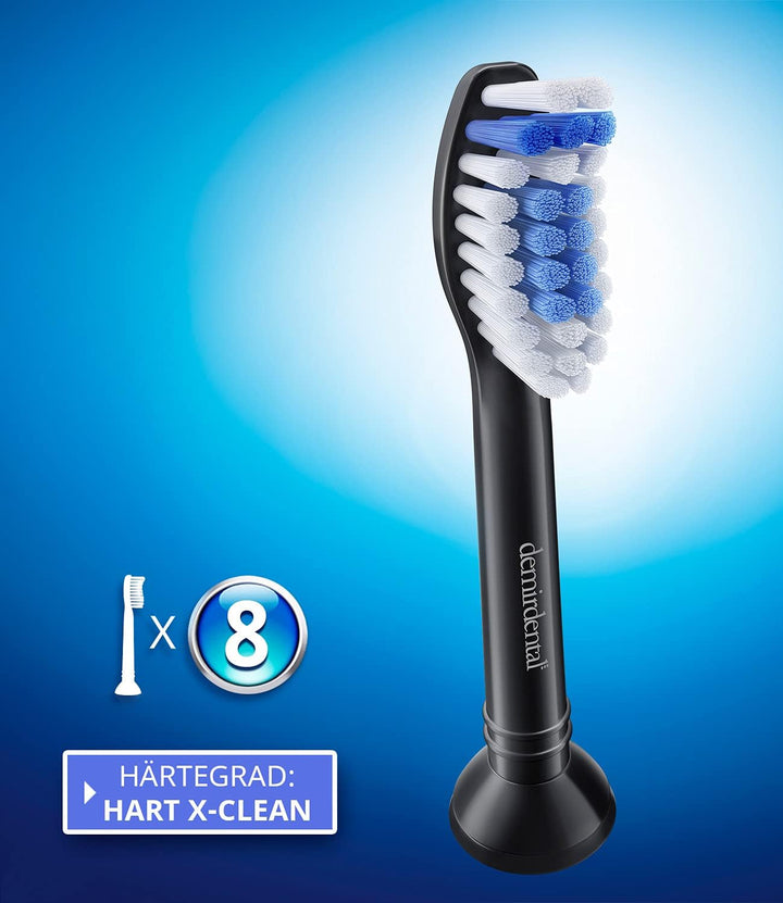 8er demirdental Ersatzbürsten passend für Philips Sonicare, Harte Aufsätze & Aufsteckbürsten, harte