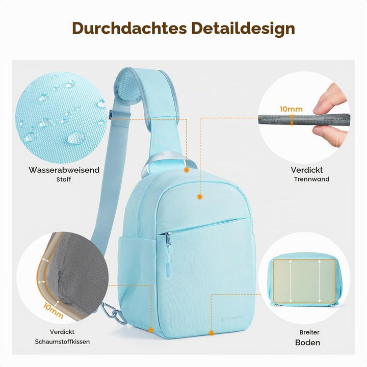 K&amp;F CONCEPT Kameratasche, Kamera Sling Tasche Schultertasche Fotorucksack Klein, Wasserdichter Kamer