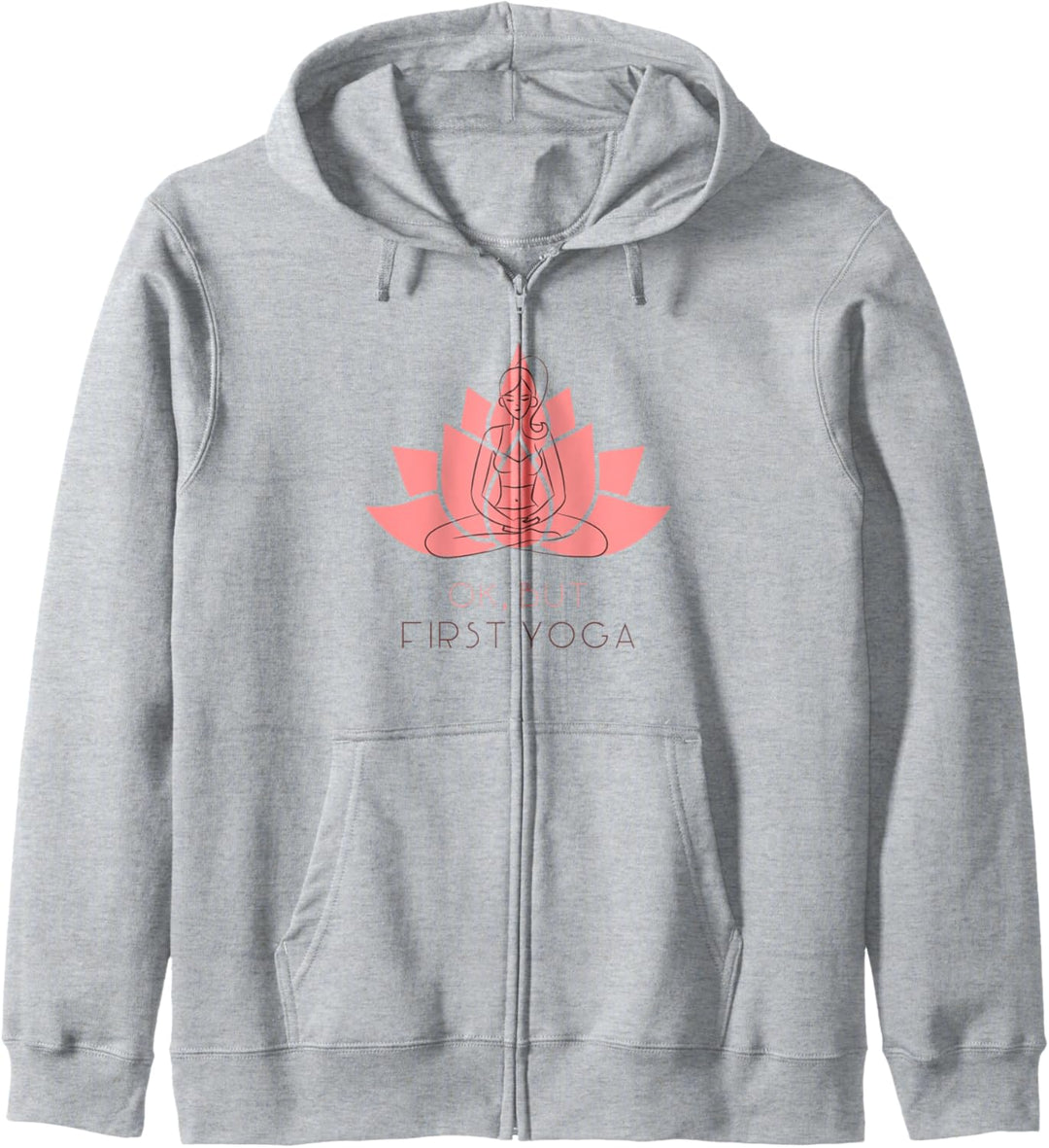 Lotus Blume Namaste Spiritual Buddha Hatha Vinyasa Zen Yoga Kapuzenjacke