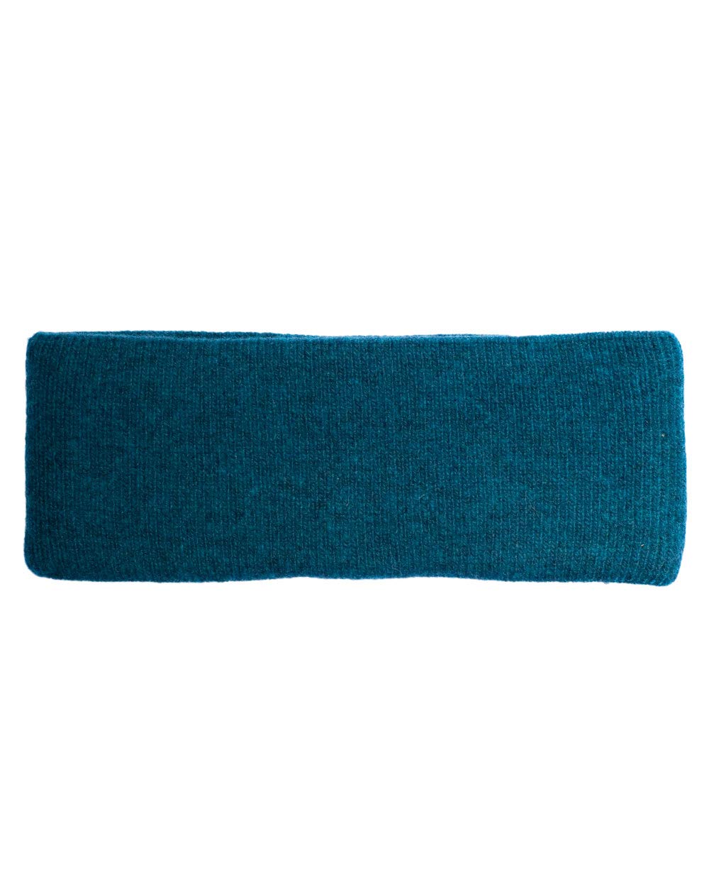 FosterNatur, Merino Stirnband mit Baumwollfutter, 100% Wolle Merino extrafein (Petrol), Petrol