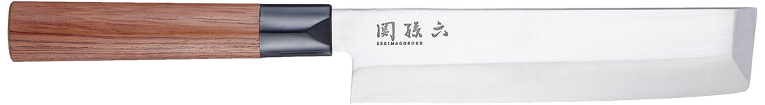 KAI Seki Magoroku Red Wood Griff Nakiri mit red Wood Griff, Klinge 16,5 cm, MGR-0165N
