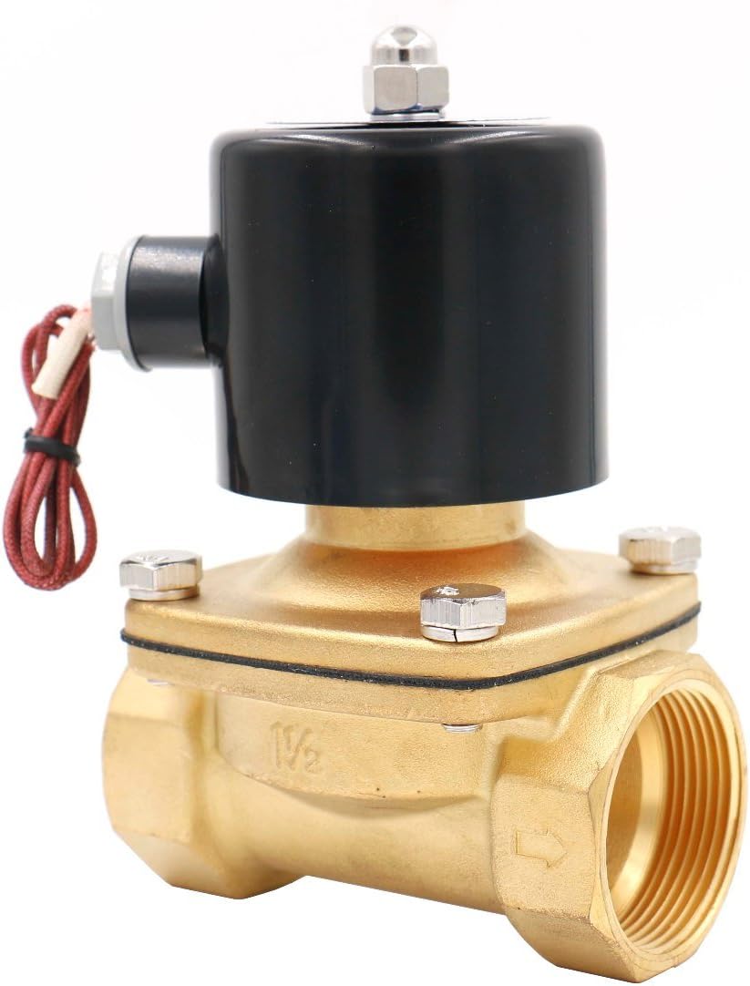 Heschen Elektrisches Magnetventil aus Messing, 2W-400-40, 1-1/2 Zoll, AC 220V, direktes Wasser, norm