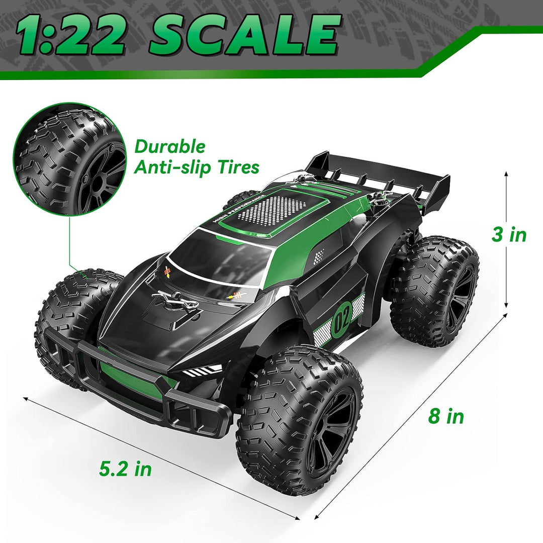 Kizeefun Ferngesteuertes Auto, 1:22 RC Autos für Kinder mit 360° Stunt Rennauto, 2.4GHz Fernsteuerun