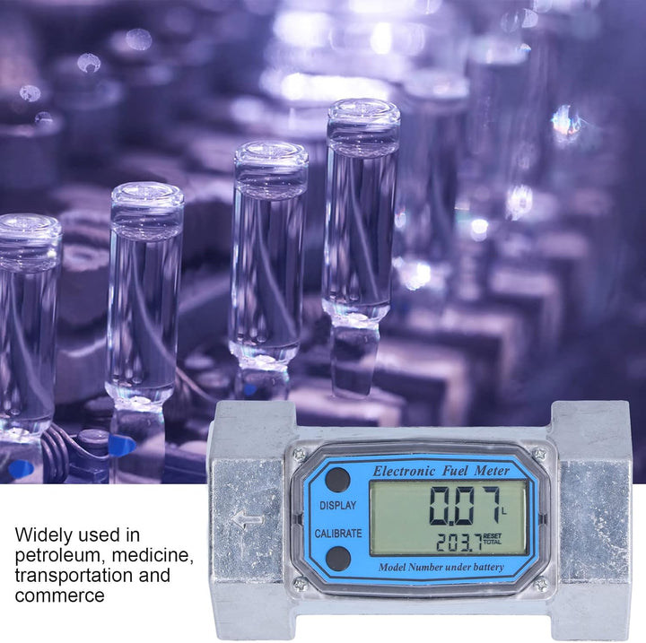 2-Zoll-Turbinen-Durchflussmesser, 35 Bis 200 l/Min. Elektronischer Digitaler Durchflussmesser für Kr