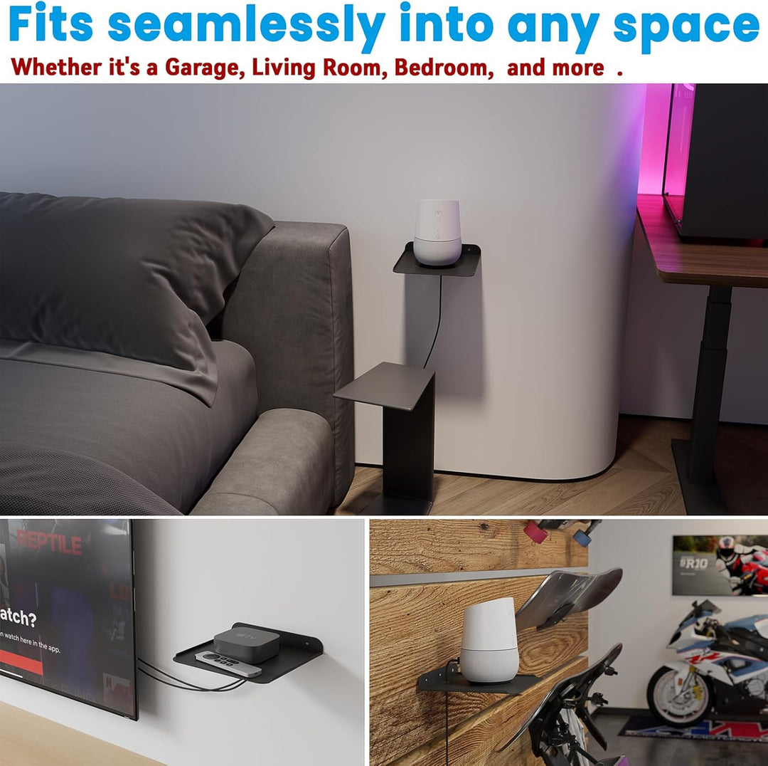 sciuU Universal Wandhalterung – Edelstahl Halterung für Router, Mini-PCs, TV-Boxen Smart Lautspreche