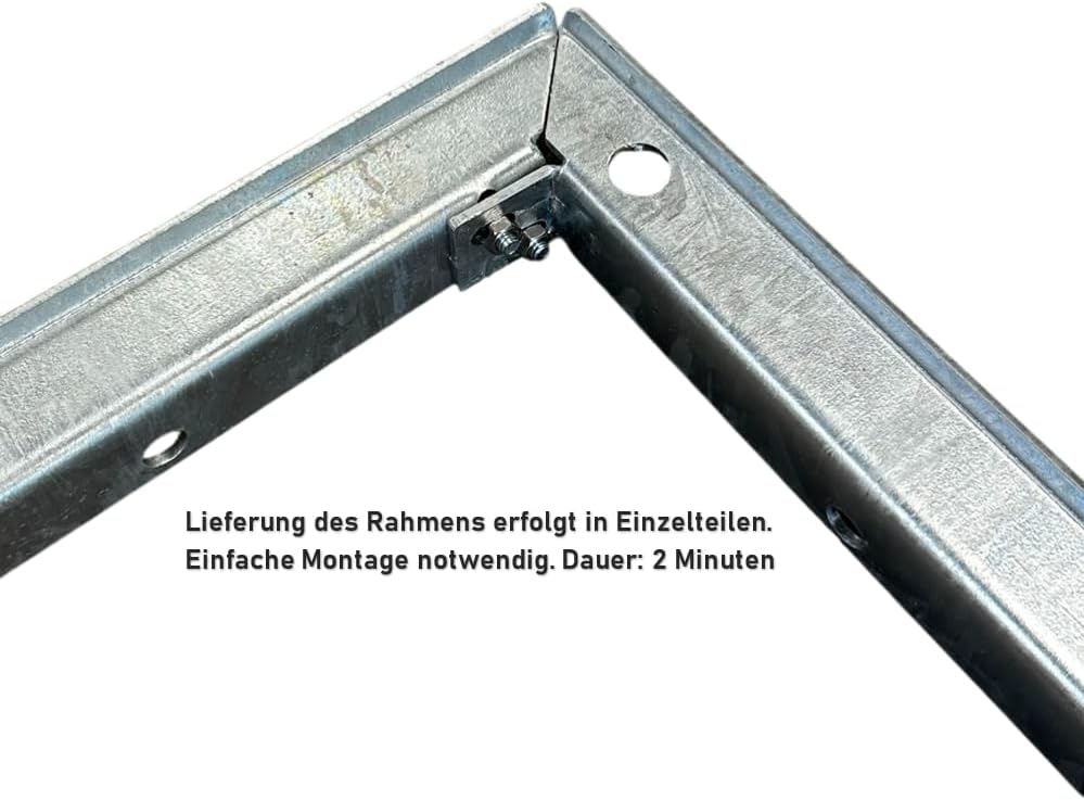 Schachtdeckel Vollverzinkt mit Rahmen / 15 x 15 cm/Riffelblech Schachtabdeckung Kanaldeckel Abdeckka