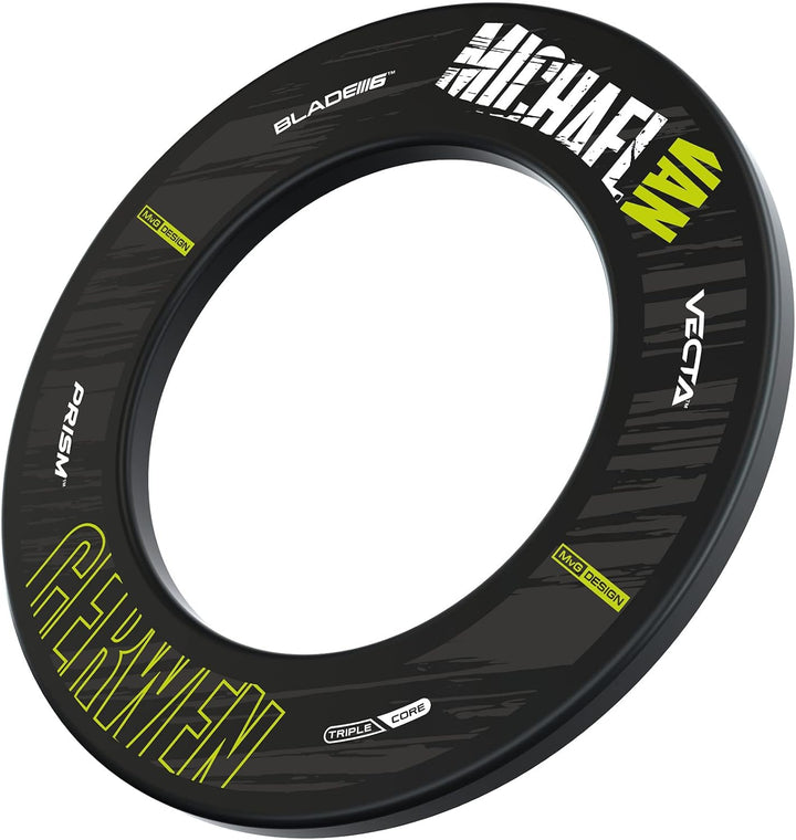 Winmau Michael Van Gerwen MvG Design Retro Dartscheiben-Surround