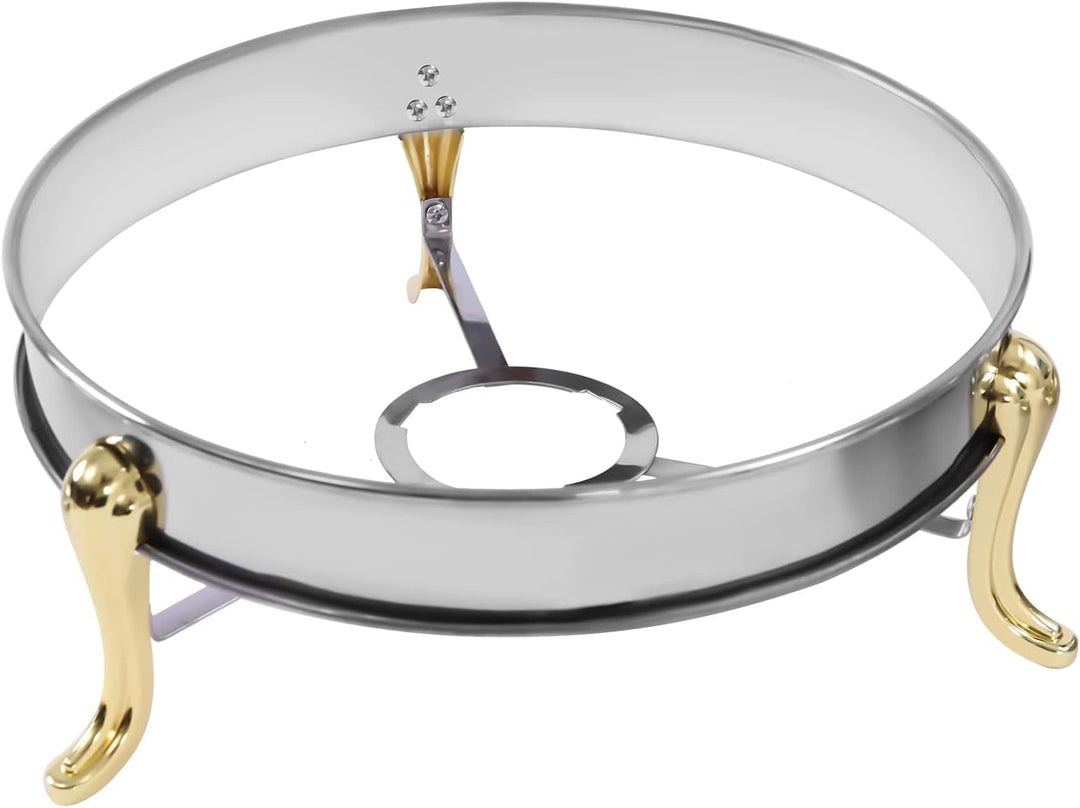 Chafing Dish Rund Speisewärmer mit Deckel, Edelstahl Wärmebehälter Warmhaltebehälter für Buffets, Fa