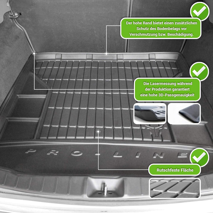 Gummi Kofferraumwanne mit Organizer-Funktion passend für Ford C-Max I 2003-2010