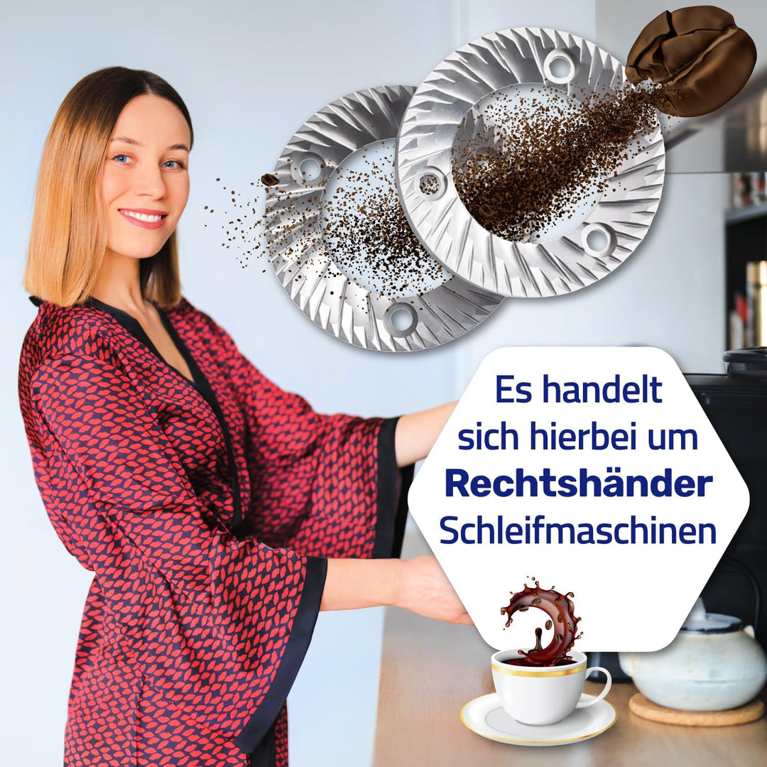 Mahlscheiben mit 16 Zähnen für Kaffeemühle - Aussen Ø 63,30 mm - Garantie 10 Jahre - MONTERAL 16 Zäh