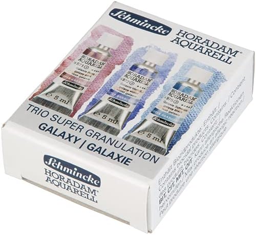 Schmincke – HORADAM® AQUARELL, Super Granulation Trio Galaxie, 5 ml Tuben, 74 615 097, Kartonset, se