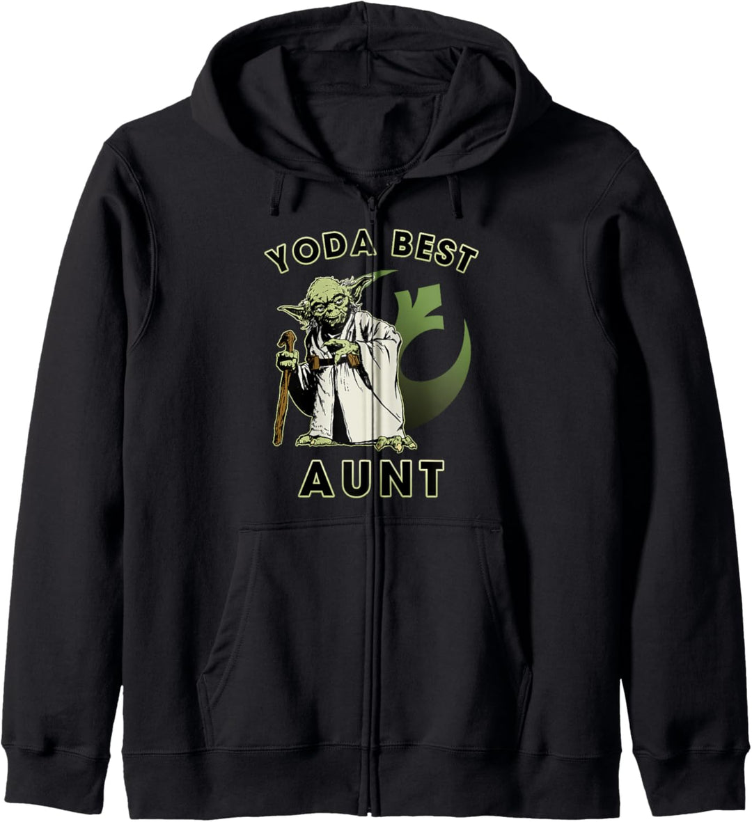 Star Wars Yoda Best Aunt Rebel Logo Kapuzenjacke