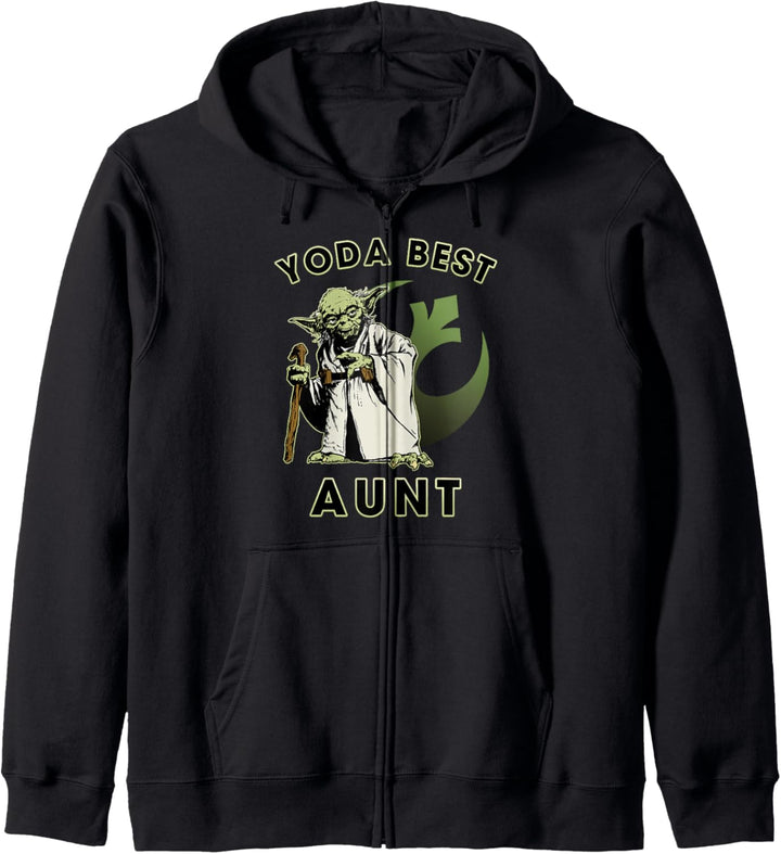 Star Wars Yoda Best Aunt Rebel Logo Kapuzenjacke