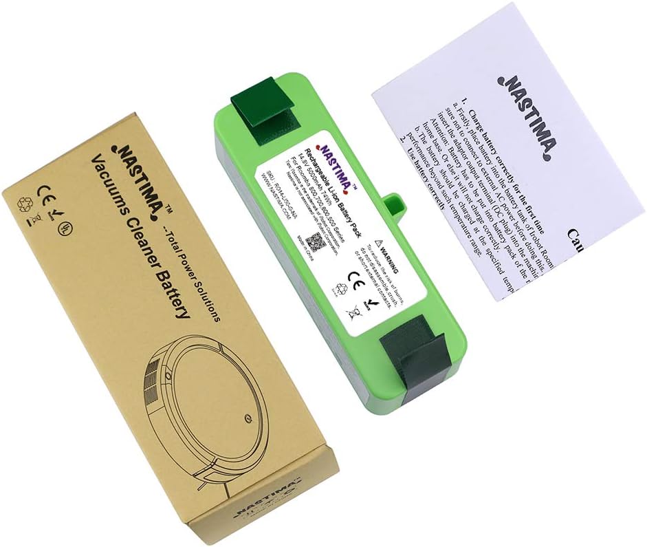 NASTIMA Upgrade 14,8V 5000mAh Li-Ion Akku Kompatibel mit Roomba 985 960 895 890 880 870 860 790 780