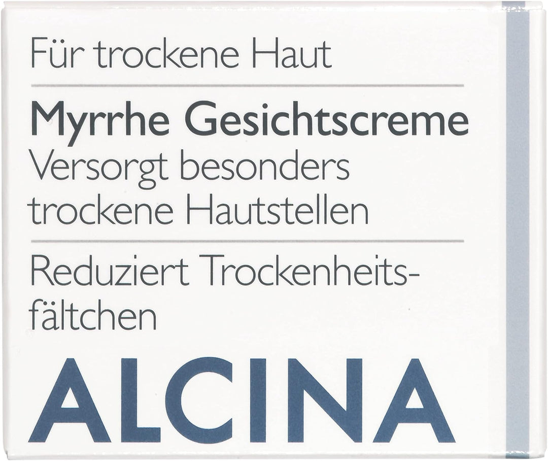 ALCINA Myrrhe Gesichtscreme - 1 x 100 ml - Trockene Haut - Versorgt besonders trockene Hautstellen -