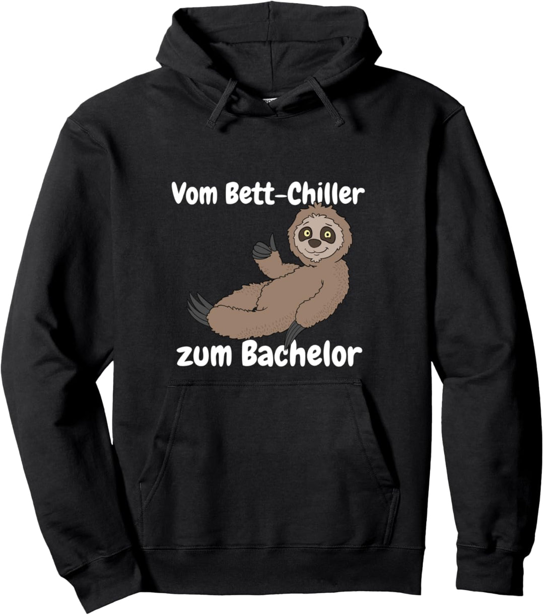 Uni Bachelor Abschluss Geschenk Faultier für Abschlussfeier Pullover Hoodie