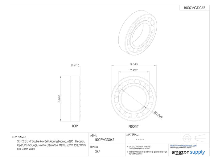 SKF Pendelkugellager 1210 ETN9