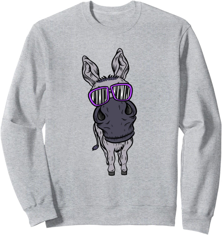 Lustiger Hausesel Bauernhof Pferd Maulesel Maultier Esel Sweatshirt
