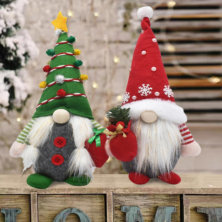 Weihnachtswichtel, 2 Stücke Weihnachten Deko Wichtel Weihnachtsmann, Weihnachtsdeko Plüsch Wichtel f