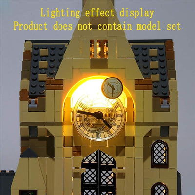 GEAMENT Lichtset für Harry Potter Hogwarts Uhrenturm (Hogwarts Clock Tower) Bausteine Modell kompati