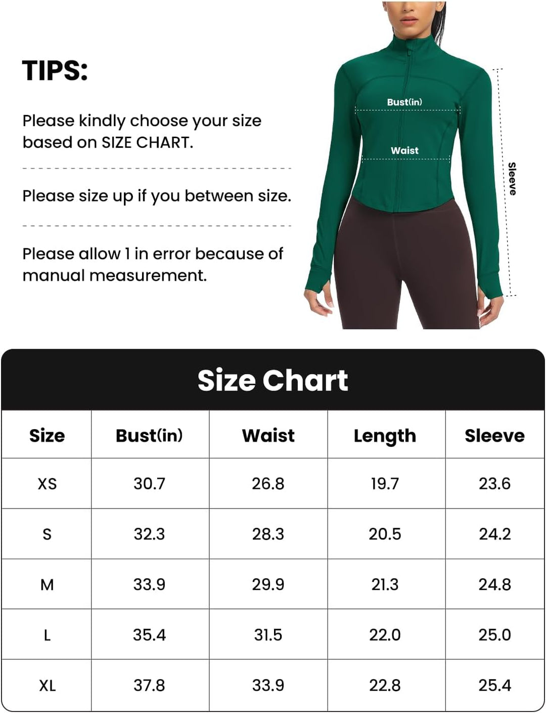 QUEENIEKE Kurze Damen Sportjacke – Leichtes atmungsaktives Yoga-Oberteil mit Daumenlöchern für Fitne