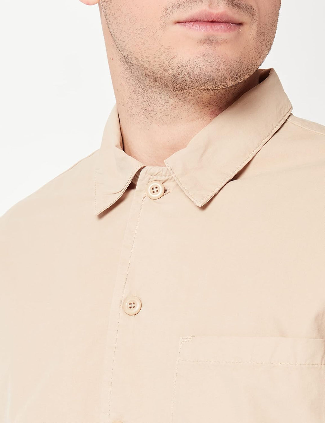 United Colors of Benetton Herren Hemd S Beige 99a, S Beige 99a
