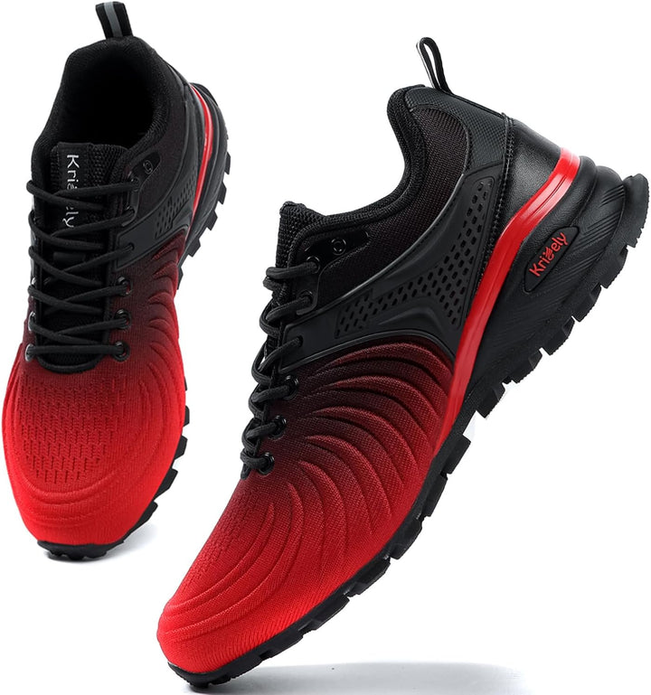 Kricely Traillaufschuhe Herren Laufschuhe Strassenlaufschuhe Sneaker Leicht Wanderschuhe Fitnessschu