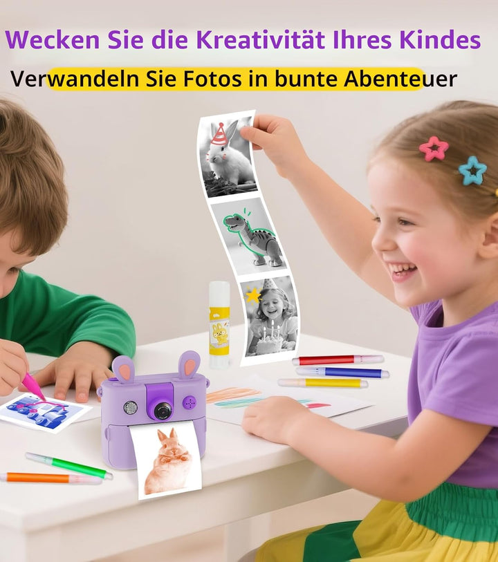 ORGSTA Kinderkamera Sofortbildkamera Digitalkameras Kinder Kameras Personalisierte Spielzeug Geschen