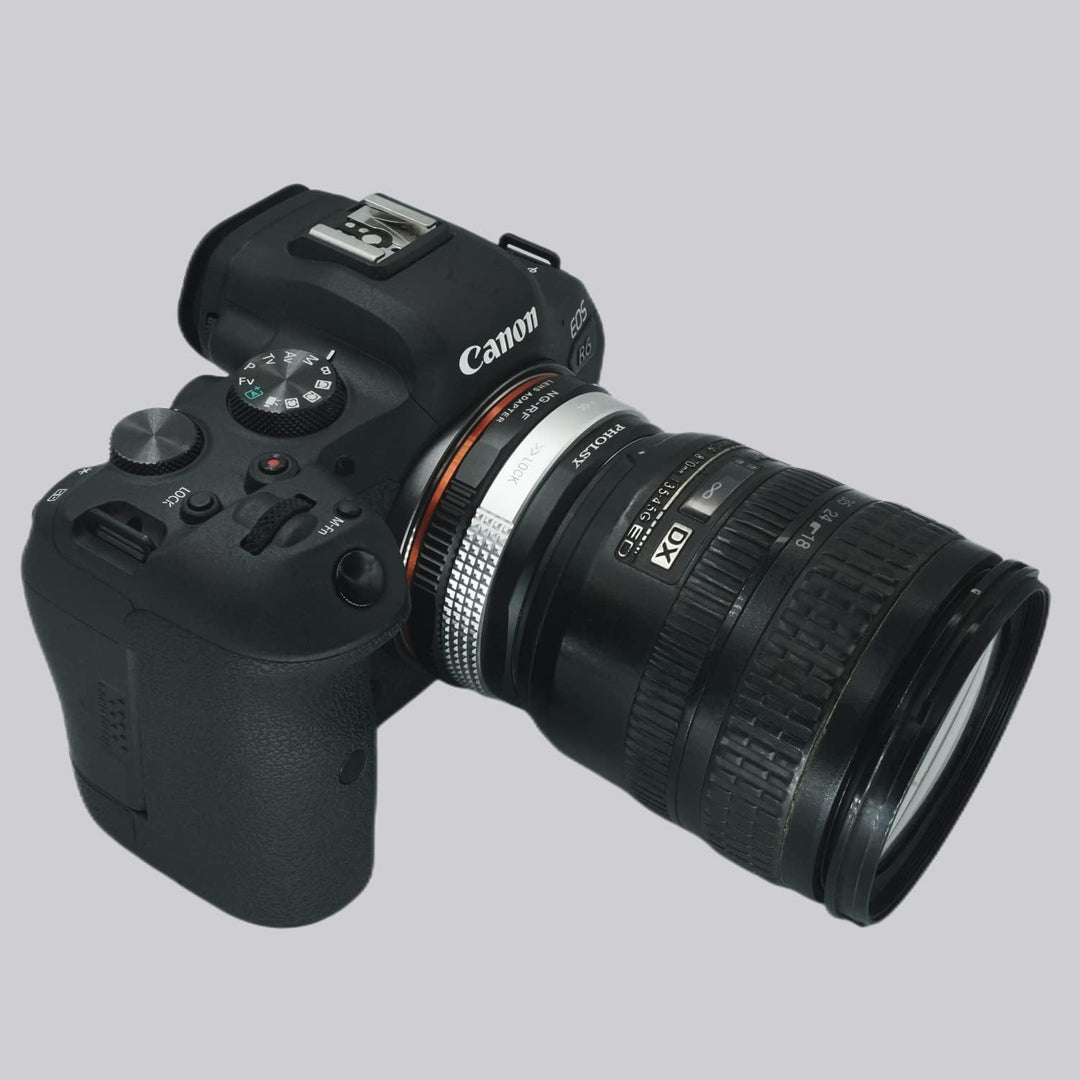 PHOLSY Objektivadapter Manueller Fokus mit dem Blendensteuerring Kompatibel mit Nikon G/F/AI/AIS/D/A