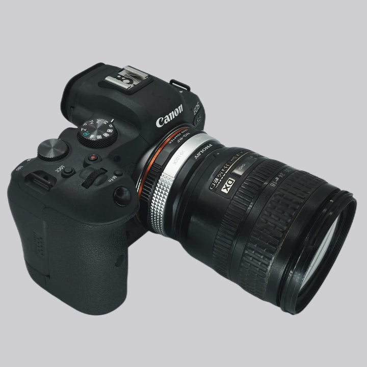 PHOLSY Objektivadapter Manueller Fokus mit dem Blendensteuerring Kompatibel mit Nikon G/F/AI/AIS/D/A