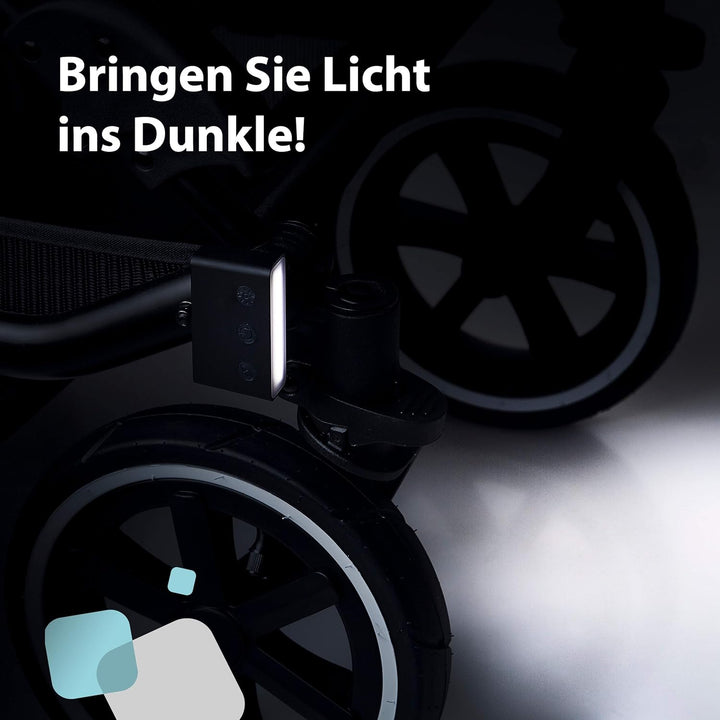 ABC Design Licht – Flexibles Kinderwagenlicht für alle ABC Design Kinderwagen – Kann in 7 Farben leu